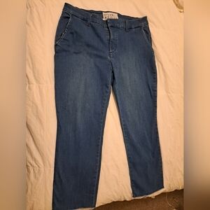 Frank and Eileen Wicklow Jeans Ankle Crop Raw Hem Size 12 EUC